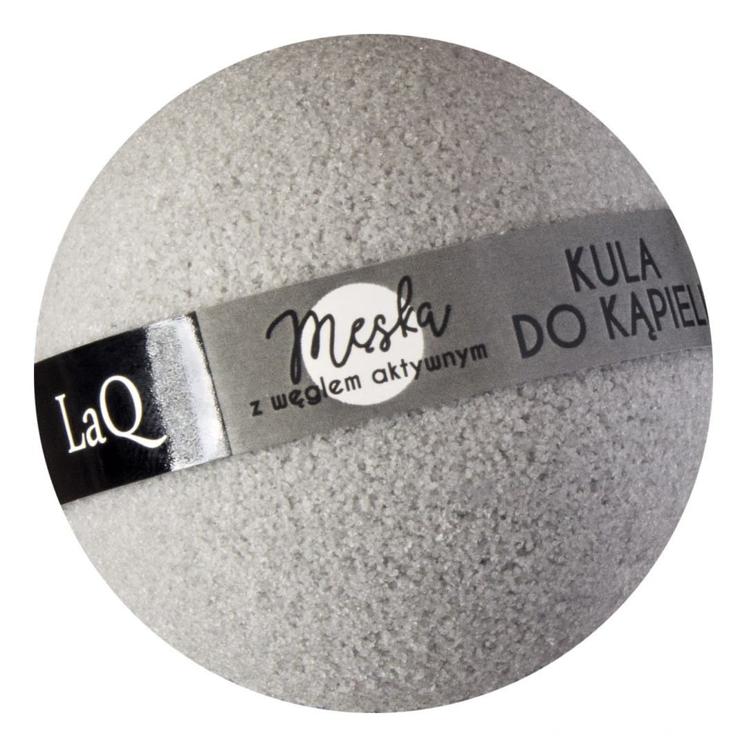 

LaQ Kula musująca do kąpieli dla mężczyzn z aktywnym węglem - szara 100g