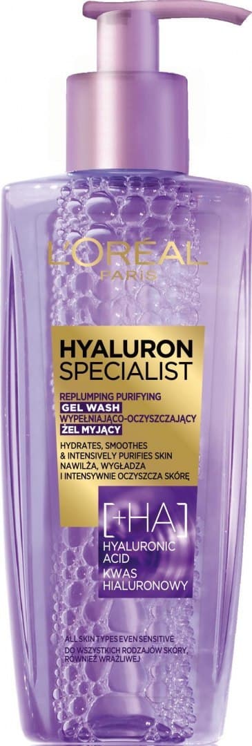 

Loreal DERMO HYALURON SPECIALIST Gel - Wypełniająco - oczyszczający żel myjący