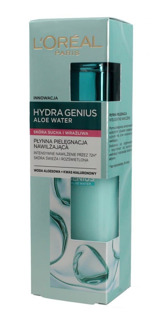 

Loreal Hydra Genius Aloe Water Płynna Pielęgnacja nawilżająca - cera sucha i wrażliwa 70ml