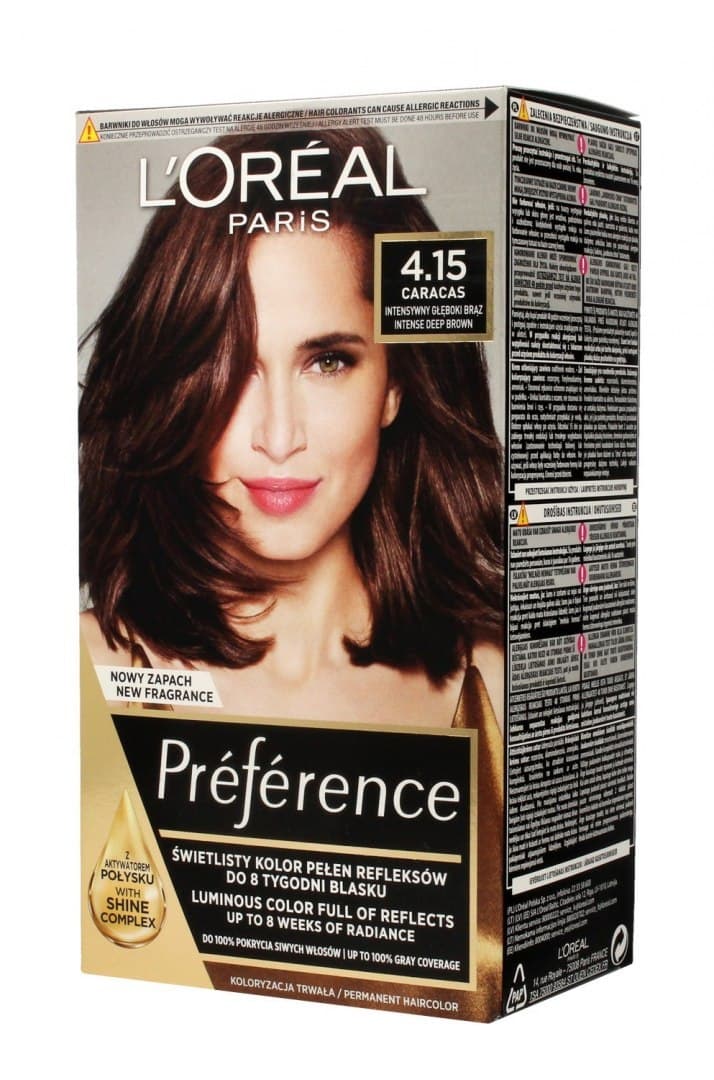 

Loreal Farba Recital Preference M1 Cracas 4.15 Głęboki Kasztan