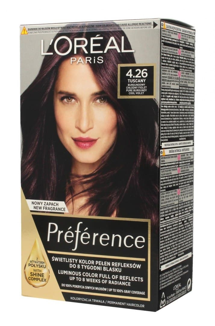 

Loreal Farba Recital Preference 4.26 Midnight Plum 1op.