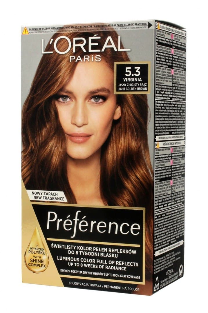 

Loreal Farba Recital Preference G 5.3 Jasny Brąz Złocisty