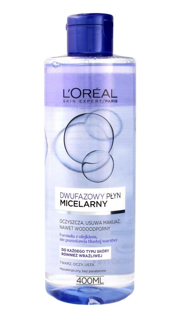 

Loreal Skin Expert Płyn micelarny dwufazowy - cera każdego typu 400ml