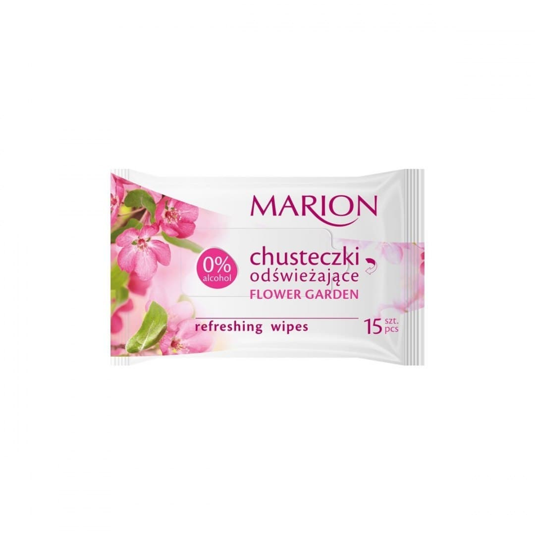 

Marion Chusteczki odświeżające Flower Garden o zapachu kwiatowym 1op-15szt