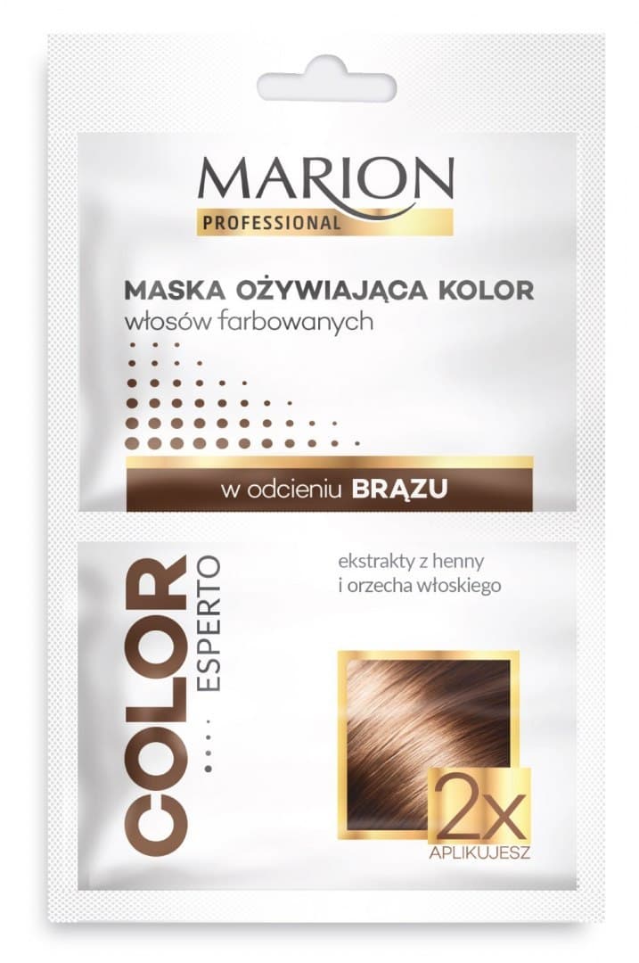 

Marion Color Esperto Maska odżywiająca do włosów w odcieniu brąz 2x20ml