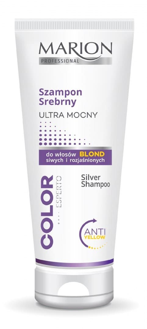 

Marion Color Esperto Szampon srebrny ultra mocny do włosów blond i siwych 200ml