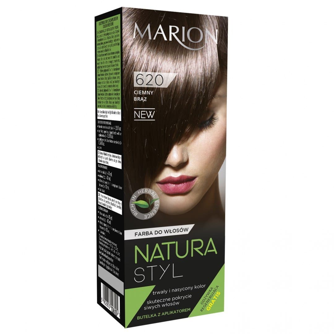 

Marion Farba do włosów Natura Styl nr 620 ciemny brąz