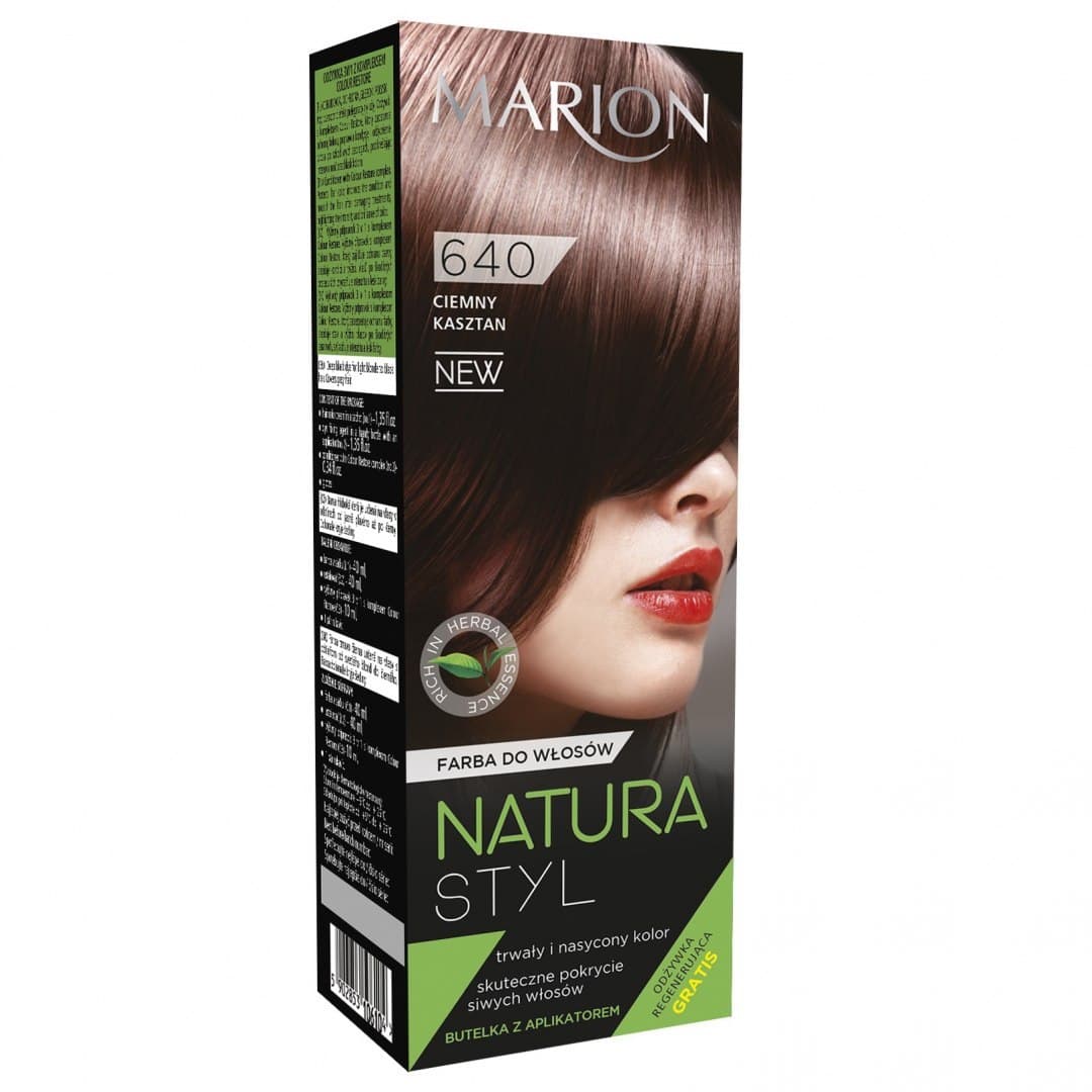 

Marion Farba do włosów Natura Styl nr 640 ciemny kasztan