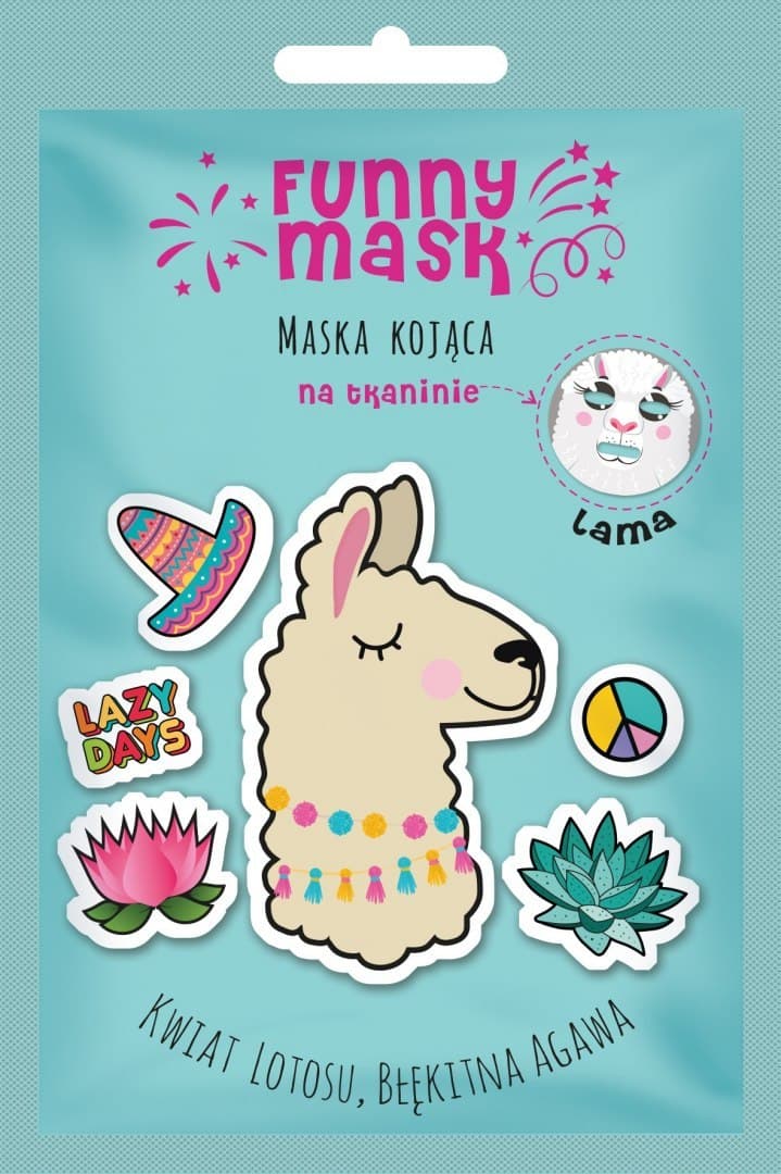 

Marion Funny Mask Maseczka na tkaninie kojąca Lama 1szt