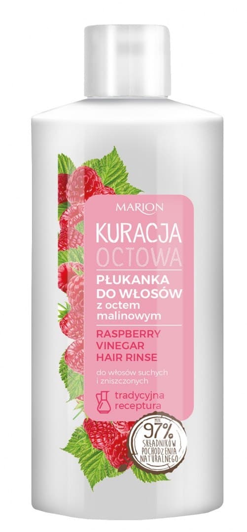 

Marion Kuracja Octowa Płukanka do włosów z octem malinowym - włosy suche i zniszczone 130ml