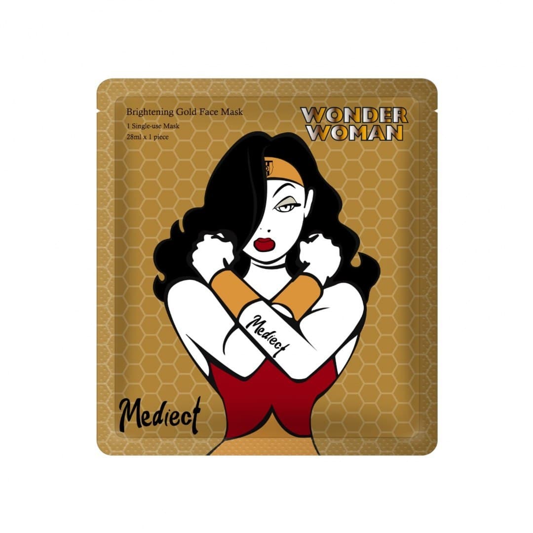 

MEDIECT Wonder Woman Maska na twarz Brightening Gold 1szt