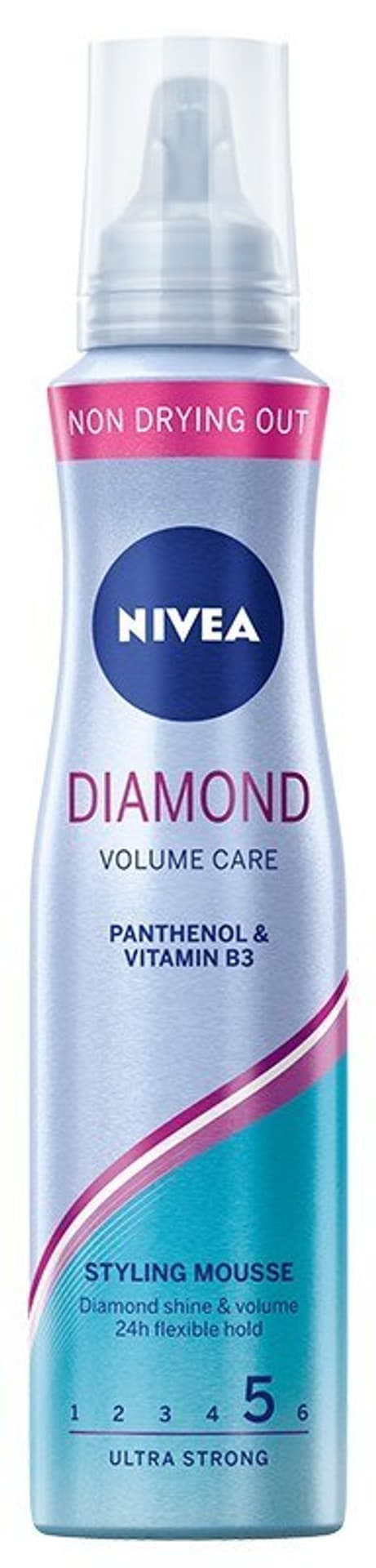

Nivea Hair Care Styling Pianka do włosów Diamond Volume Care ultra mocna 150ml