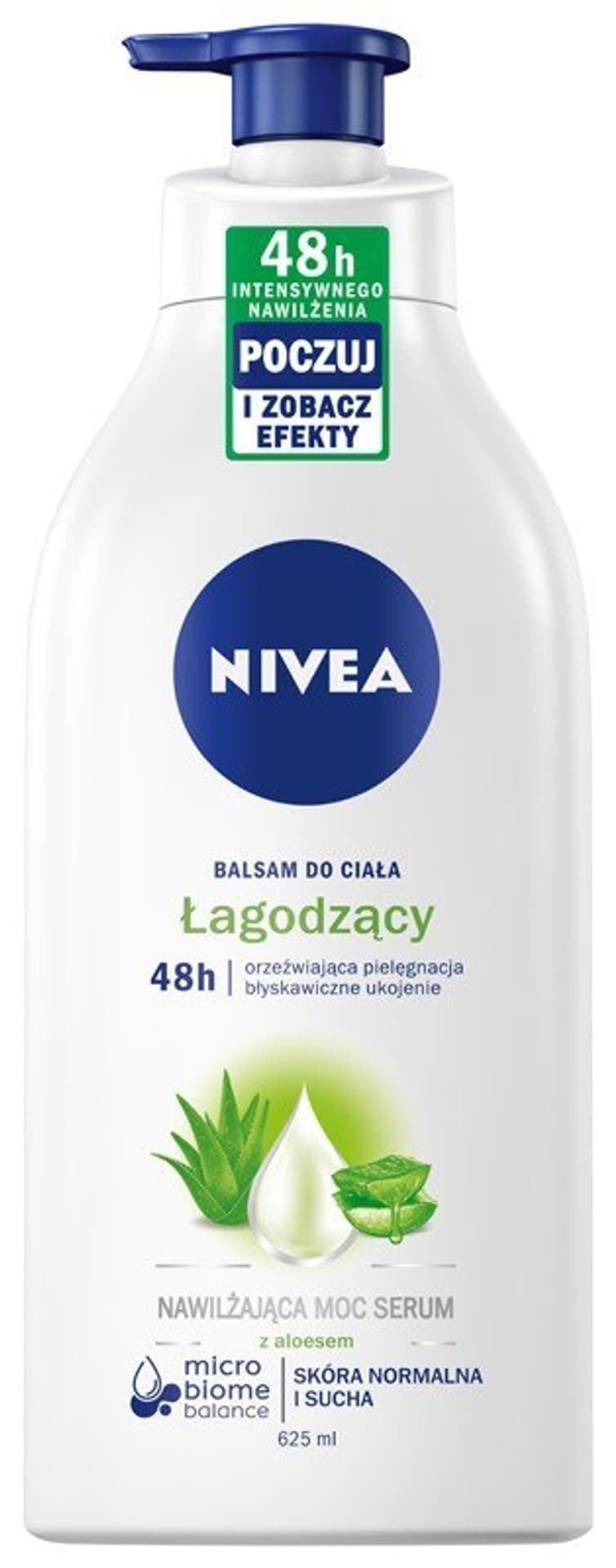 

Nivea Łagodzący Balsam do ciała z aloesem 625ml z pompką