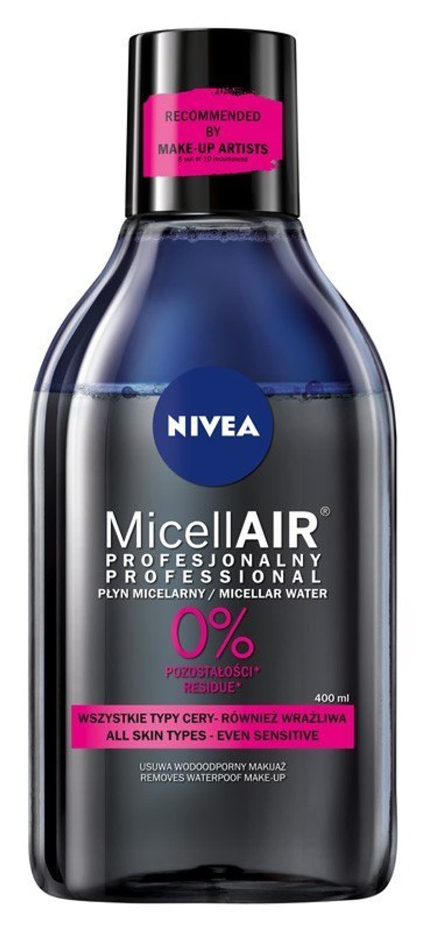 

Nivea Micell Air Skin Breathe Płyn micelarny dwufazowy do demakijażu z czarną herbatą 400ml