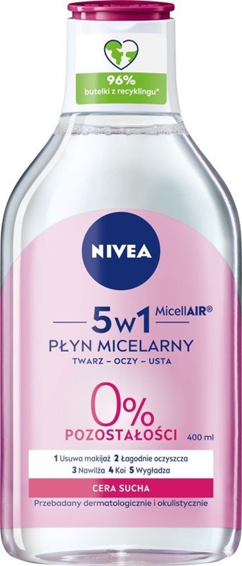 

Nivea Płyn micelarny do demakijażu do cery suchej 400ml