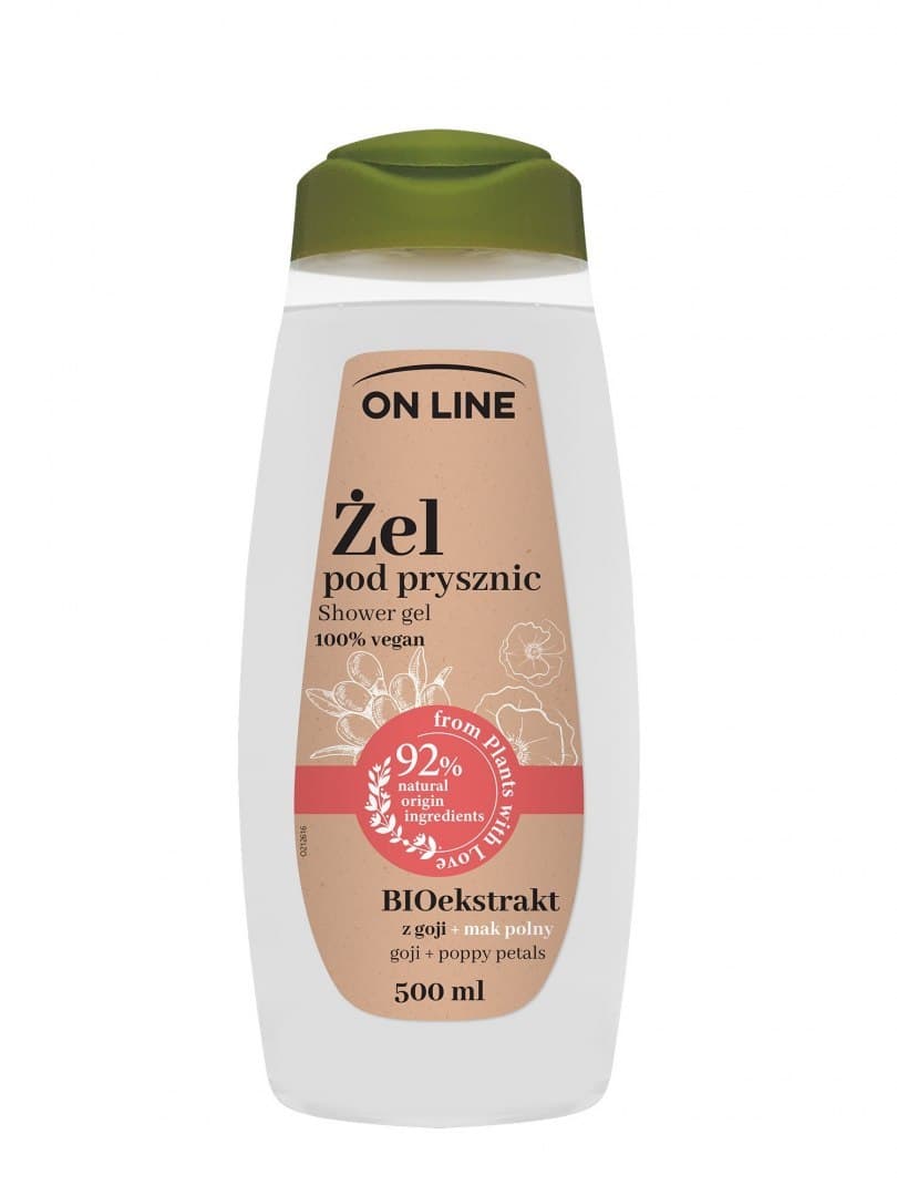 

On Line From Plants with Love Żel Pod Prysznic Mak Polny +Goji