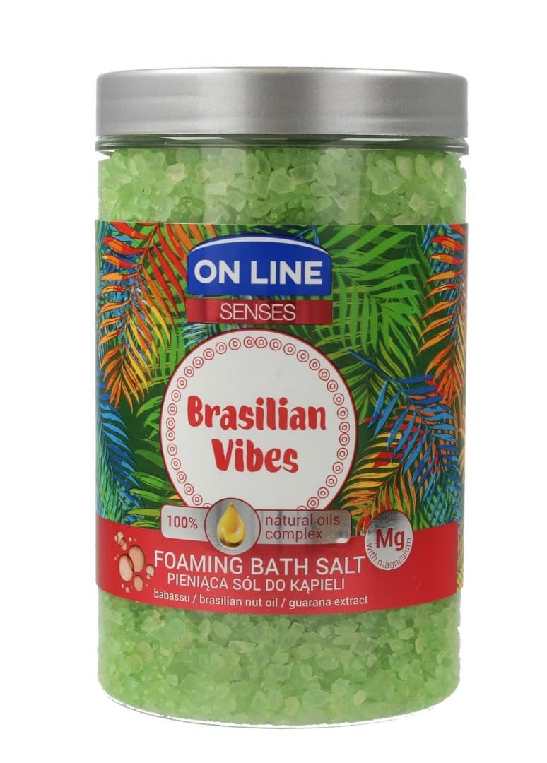 

On Line Senses Pieniąca Sól do kąpieli Brasilian Vibes 480ml