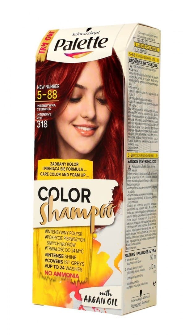 

Palette Color Shampoo Szampon koloryzujący nr 5-88 Intensywna Czerwień 1op.