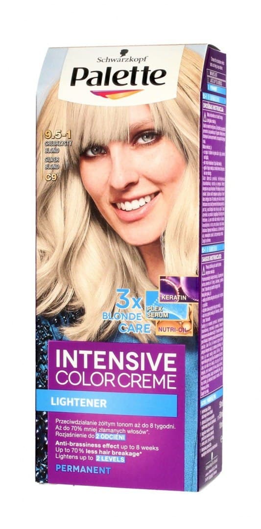 

Palette Intensive Color Creme Krem koloryzujący nr C9-srebrzysty blond 1op.
