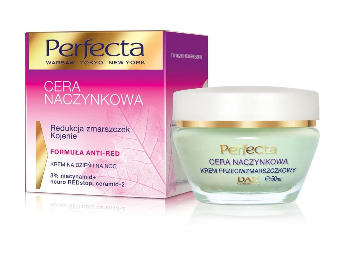 

Perfecta Cera Naczynkowa Krem Redukcja Zmarszczek-Kojenie na dzień i noc 50ml