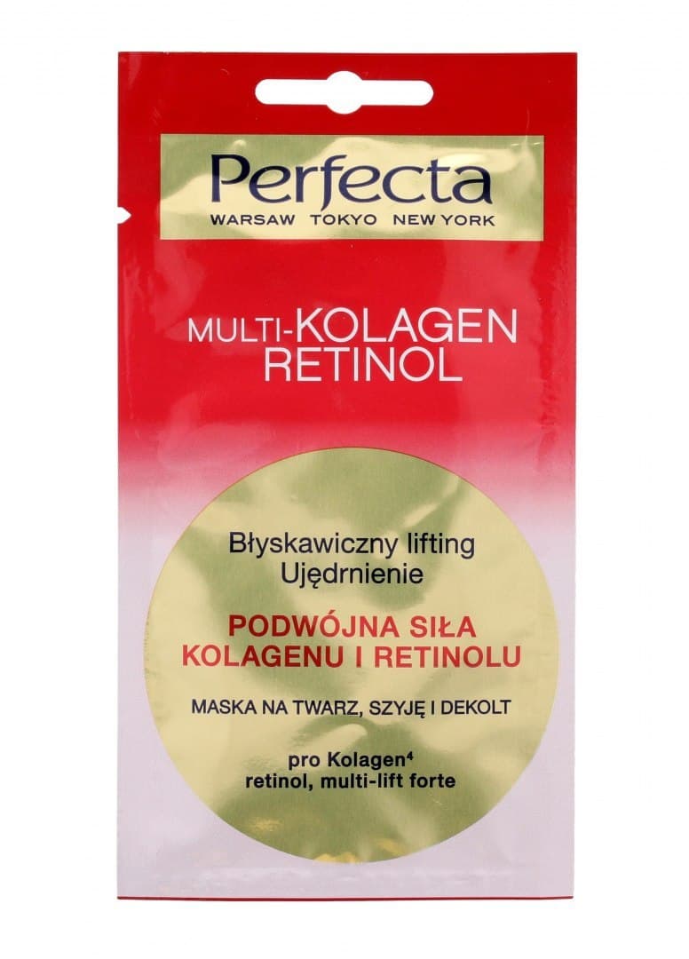 

Perfecta Multi-Kolagen Retinol Maska na twarz,szyję i dekolt 8ml