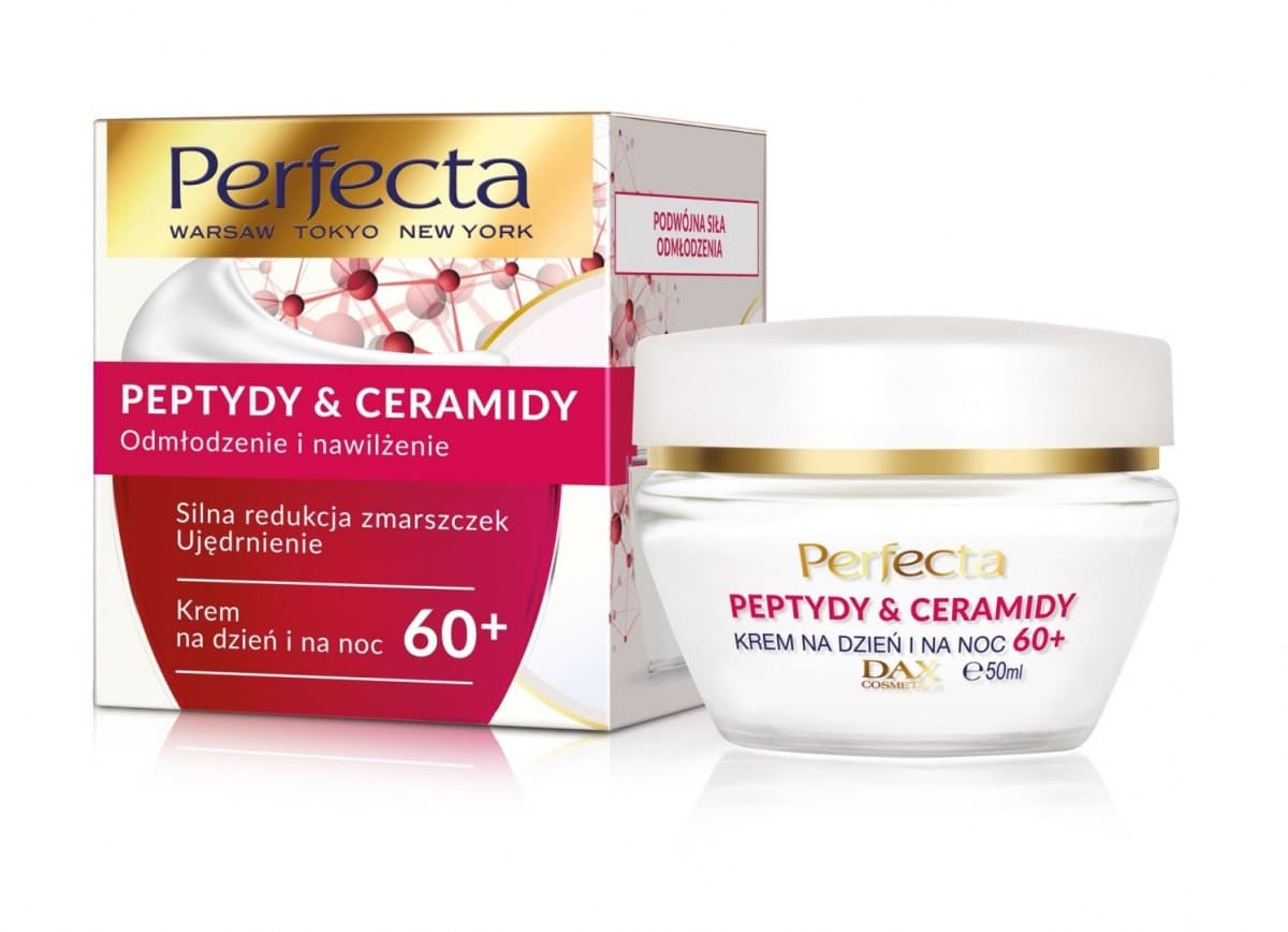 

Perfecta Peptydy & Ceramidy 60+ Krem na dzień i noc Silna Redukcja zmarszczek i ujędrnienie 50ml