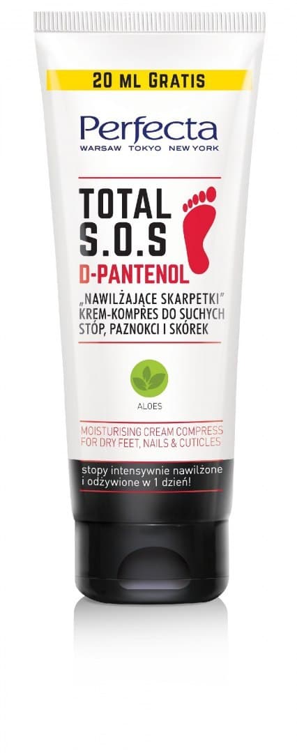 

Perfecta Total S.O.S. Krem-kompres do suchych stóp,paznokci i skórek "Nawilżające Skarpetki" 120ml