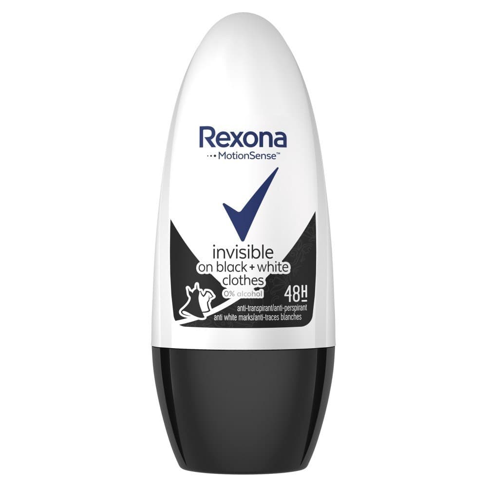 

Rexona Motion Sense Woman Dezodorant roll-on Invisible Black & White 50ml