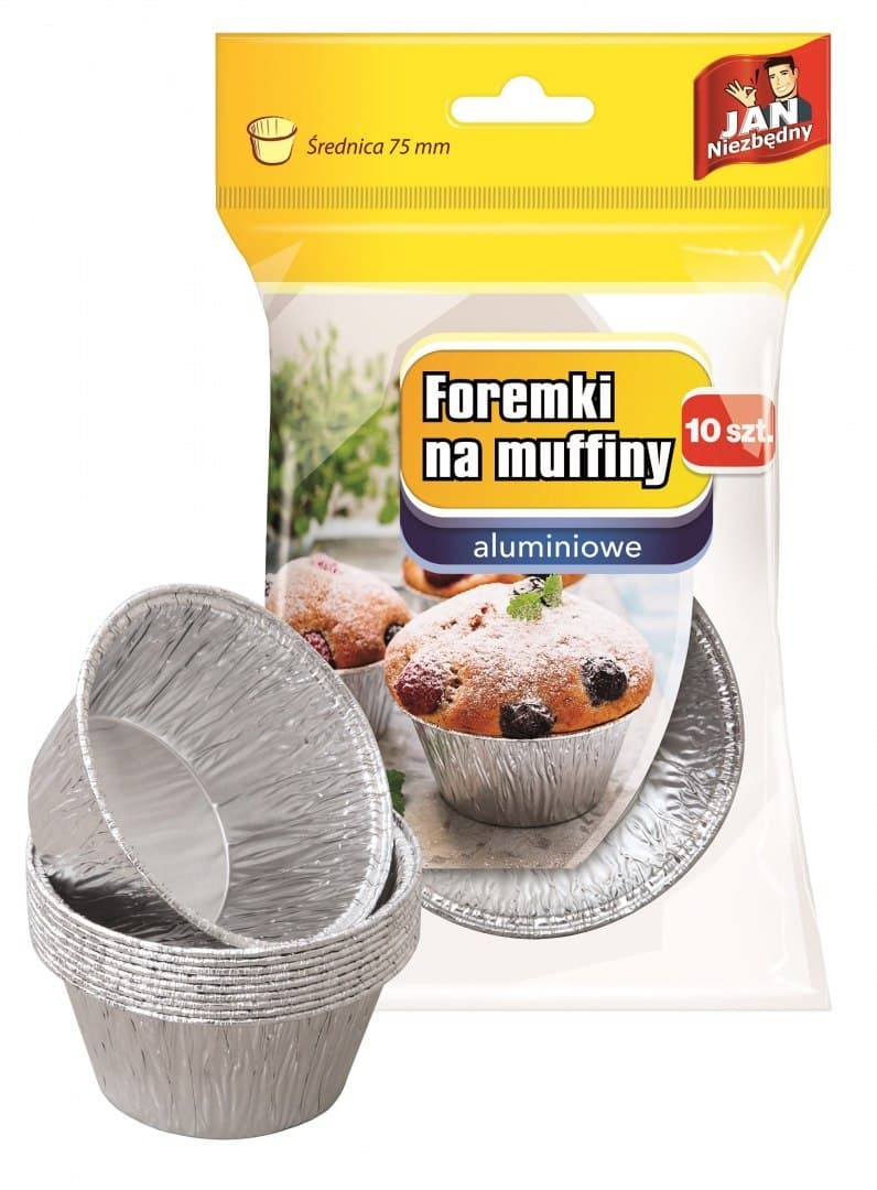 

Jan Niezbędny Foremki aluminiowe do pieczenia muffinek 1op.-10szt