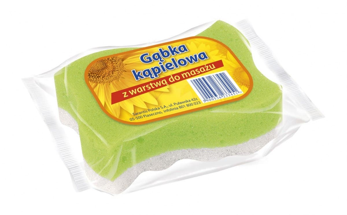 

Sarantis Jan Niezbędny Gosik Gąbka kąpielowa do masażu fala