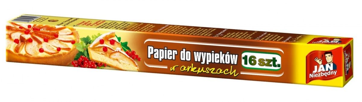 

Sarantis Jan Niezbędny Papier do wypieków w arkuszach 1op-16szt