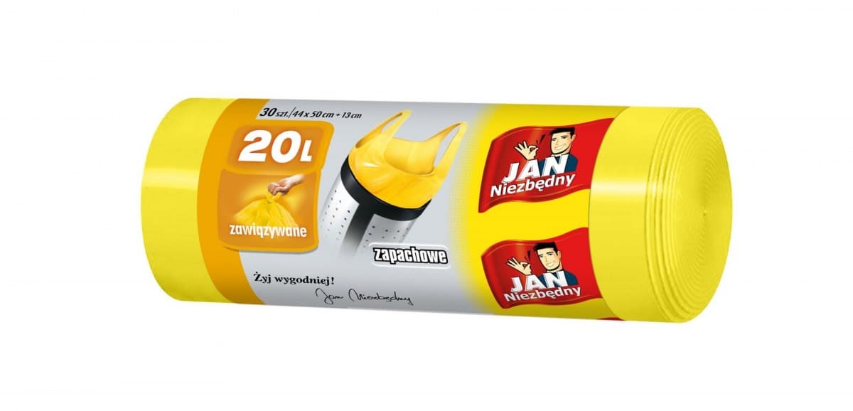 

Sarantis Jan Niezbędny Worki na śmieci zapachowe 20L żółte 1op.-30szt