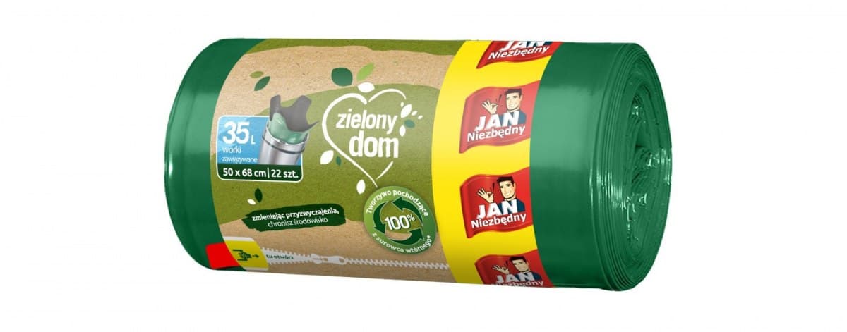 

Sarantis Jan Niezbędny Zielony Dom Worki zawiązywane LD 35L 1op.-22szt