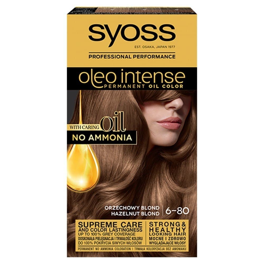 

Schwarzkopf Syoss Farba do włosów Oleo 6-80 orzechowy blond 1op.