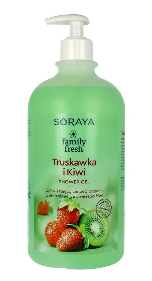 

Soraya Family Fresh Żel pod prysznic odświeżający Truskawka i Kiwi 1000ml