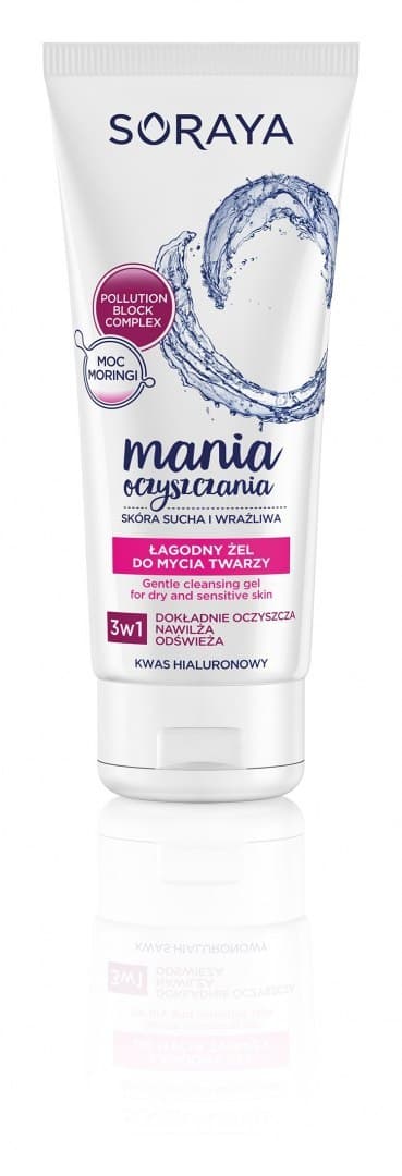 

Soraya Mania Oczyszczania Żel łagodny do mycia twarzy 3w1 - cera sucha i wrażliwa 150ml