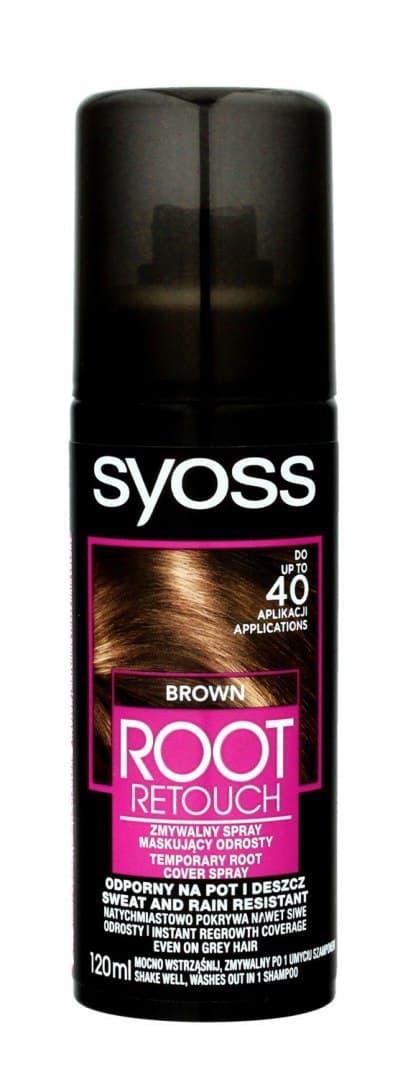 

Syoss Root Retoucher Spray maskujący odrosty - Brąz 120ml