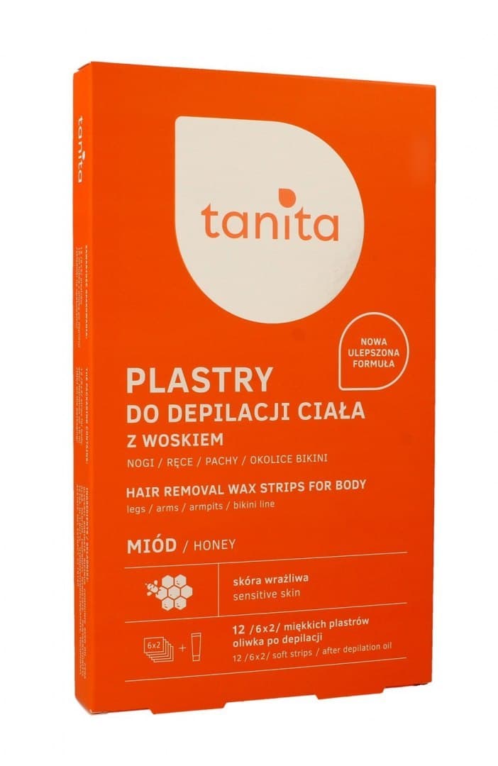 

Tanita Plastry do depilacji ciała z woskiem Miód 1 op.-12szt