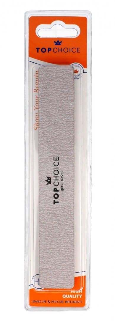 

Top Choice Pilnik do paznokci 2-funkcyjny 180/240 prostokątny 18cm 1szt
