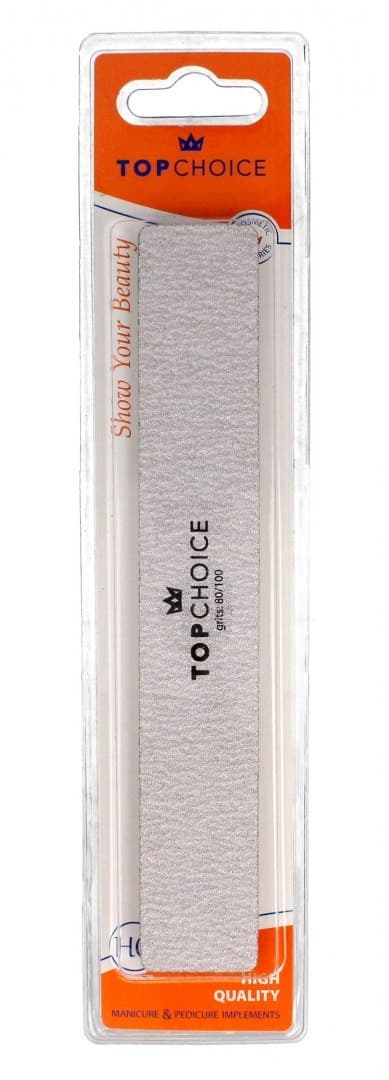 

Top Choice Pilnik do paznokci 2-funkcyjny 80/100 prostokątny 18cm 1szt