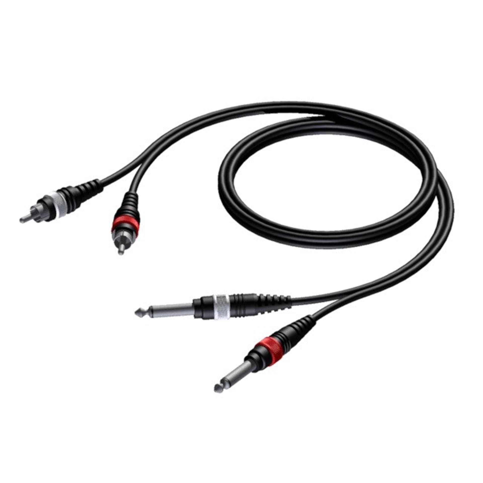 

PROCAB 1KPBA070 1.5m /s2x RCA 6,3mm jack x2
