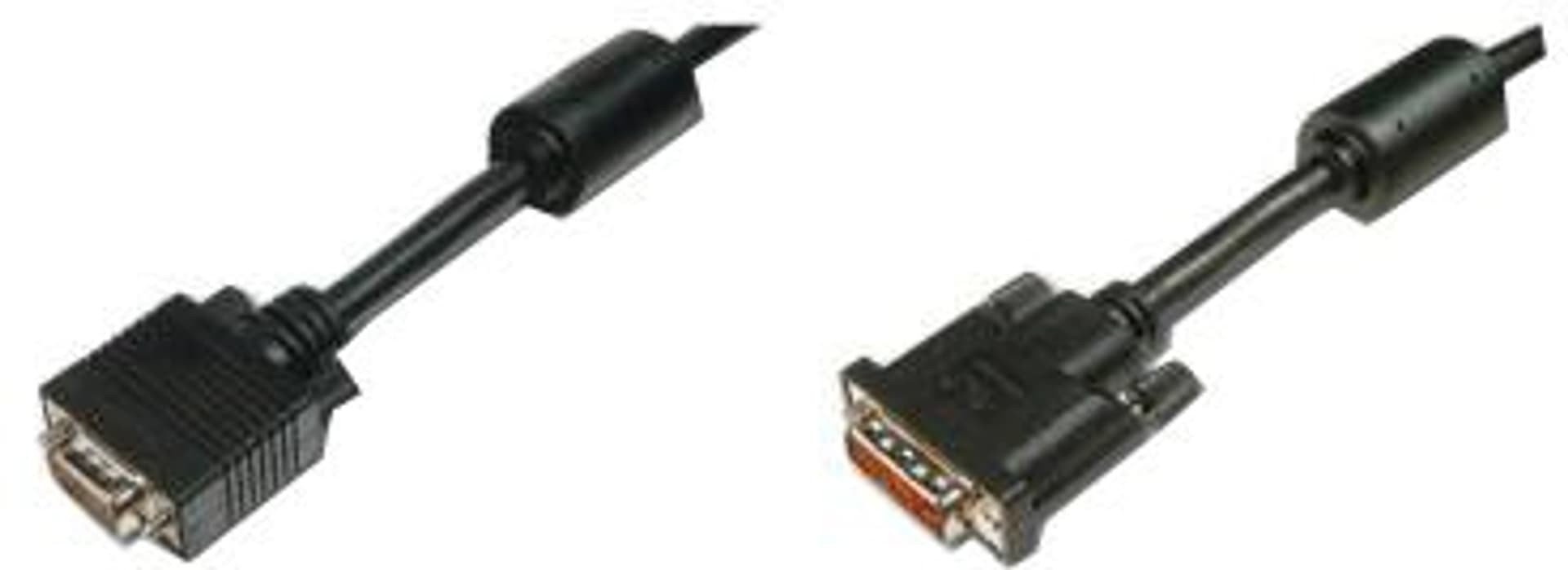 

Kabel adapter DVI-I Dual Link Typ DVI-I(24+5)/VGA, M/M czarny 2m AK-320300-020-S