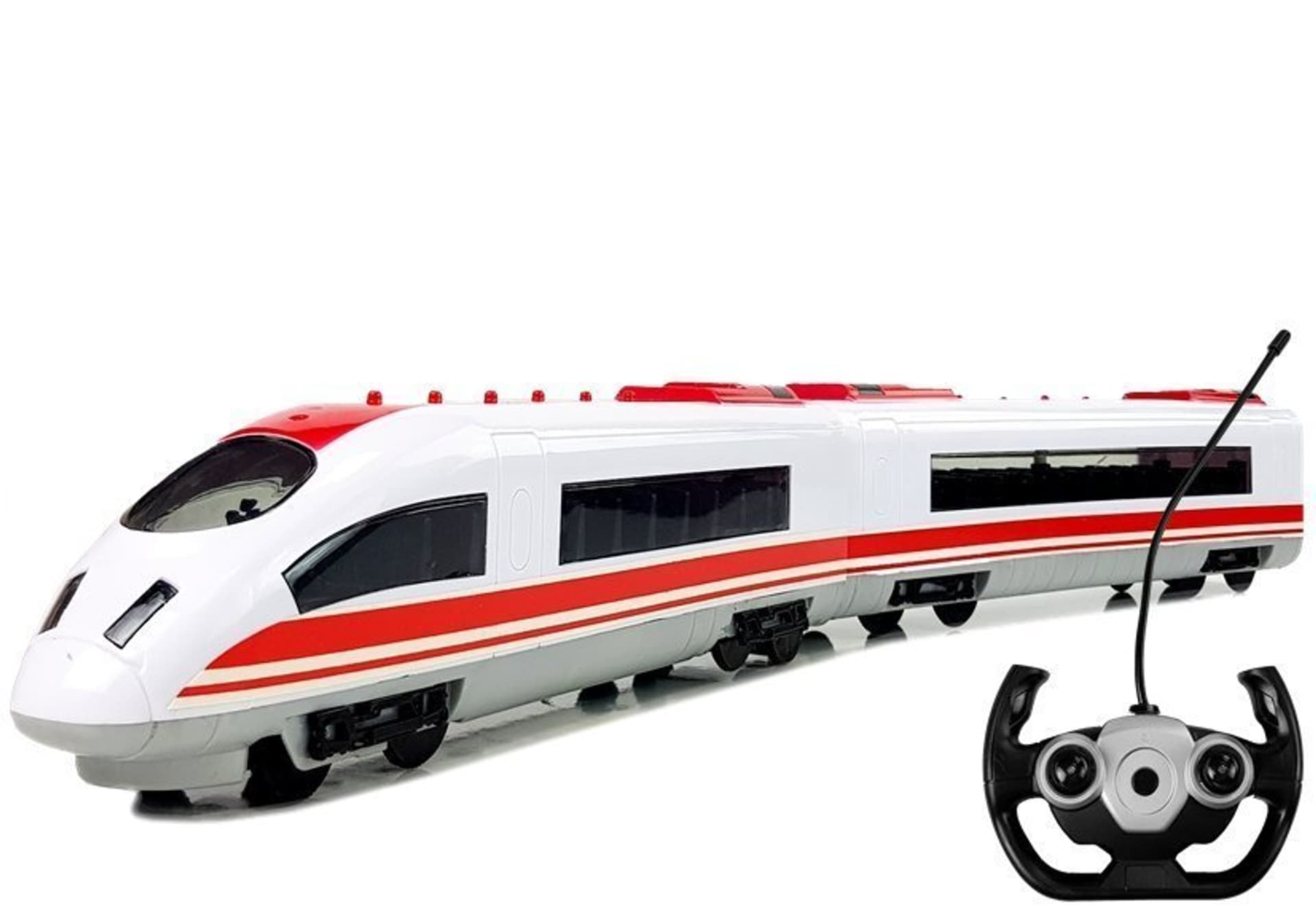 

Pociąg Kolejka Zdalnie Sterowany 65 cm Światła R/C Biały