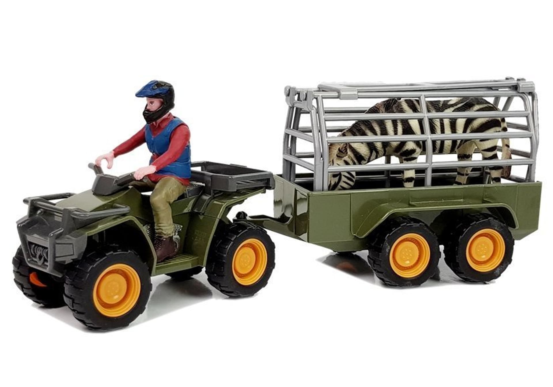 

Quad z Przyczepką Transporter Figurki Zebra