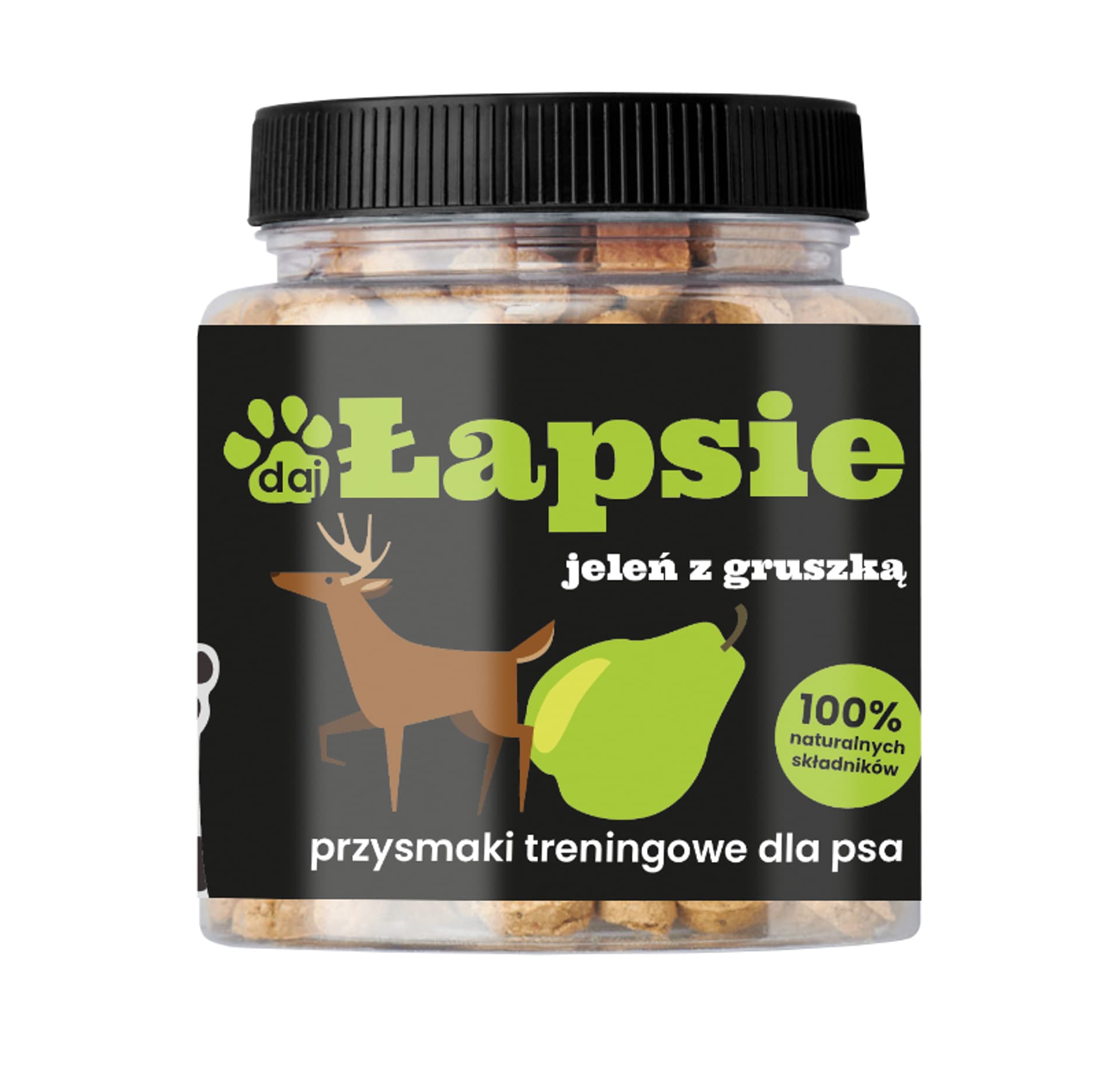 

ŁAPSIE Jeleń z gruszką 300g