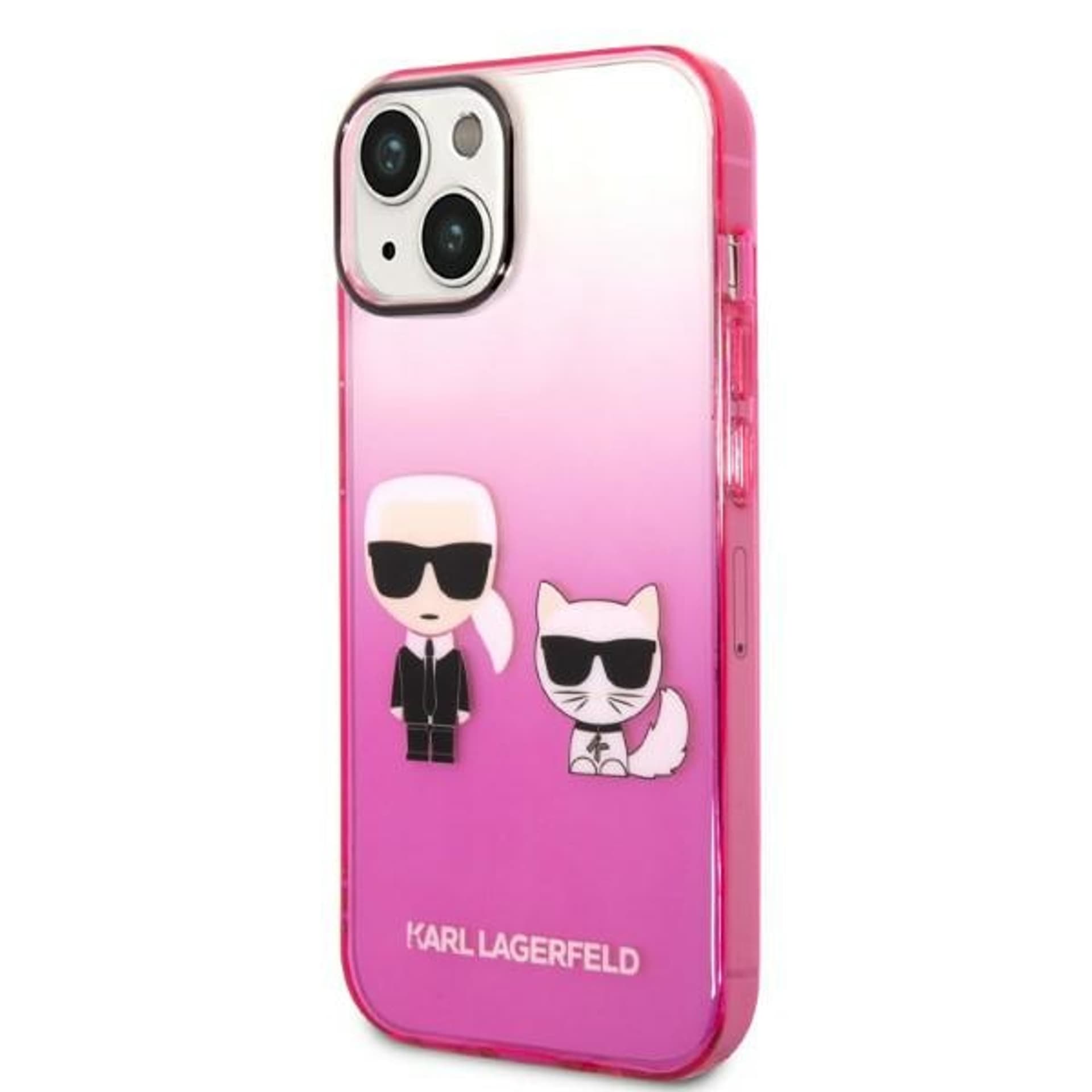 

Karl Lagerfeld KLHCP14STGKCP iPhone 14 6,1" hardcase różowy/pink Gradient Ikonik Karl & Choupette