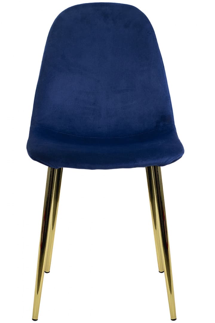 

Krzesło tapicerowane GIULIA VELVET BLUE GOLD