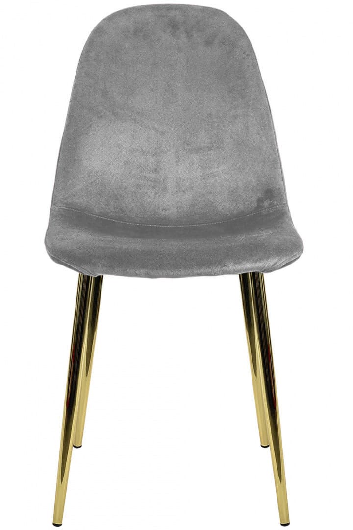 

Krzesło tapicerowane GIULIA VELVET GREY GOLD