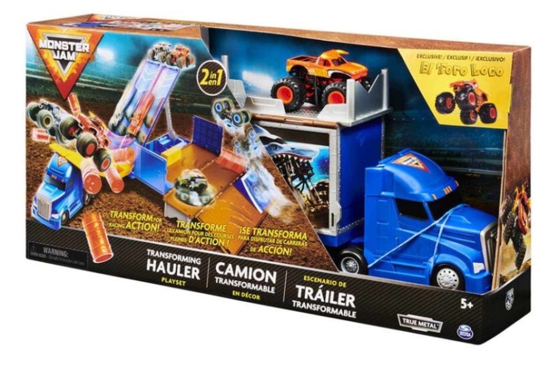 

Pojazd transportowy 2w1 Monster Jam Hauler Set
