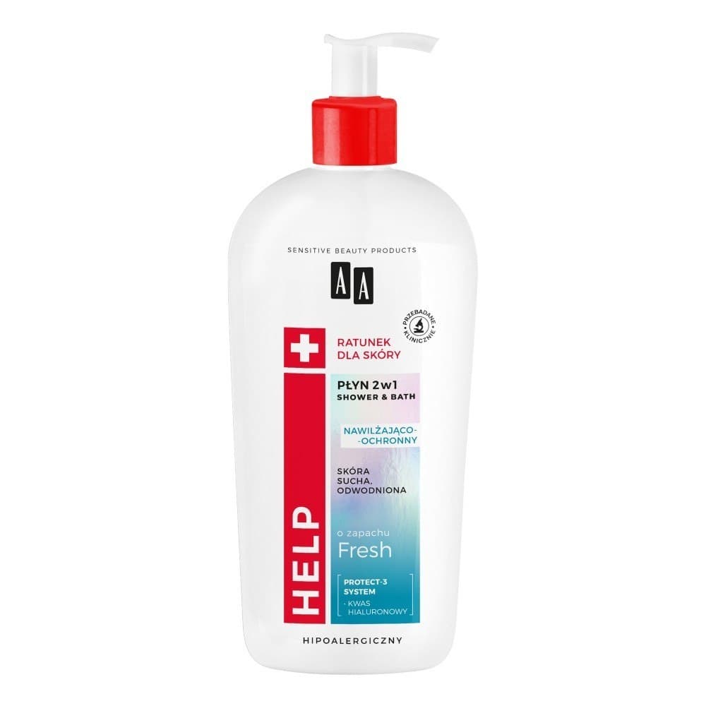 

AA HELP Płyn do kąpieli i pod prysznic 2w1 nawilżająco-ochronny Fresh 400ml